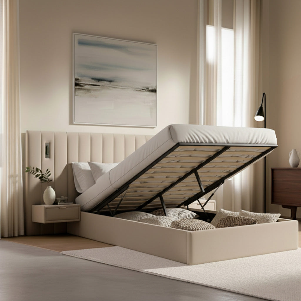 Radford Ottoman Bed Upholstered Space-Saving Side or End Lift
