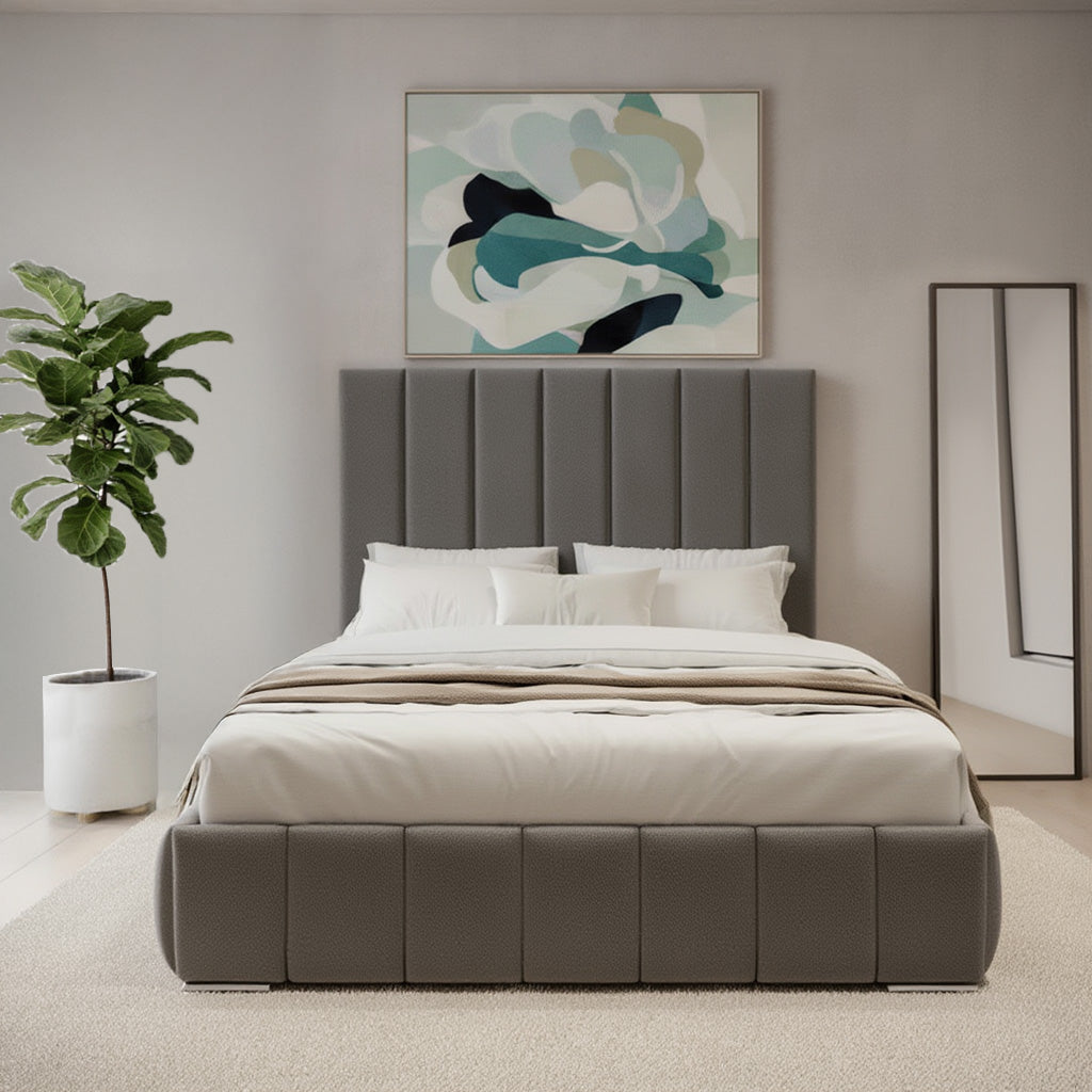 Godfrey Ottoman Bed Upholstered Space-Saving Lift Storage
