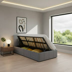 Greenwich Ottoman Bed Upholstered Space-Saving with Lift Storage