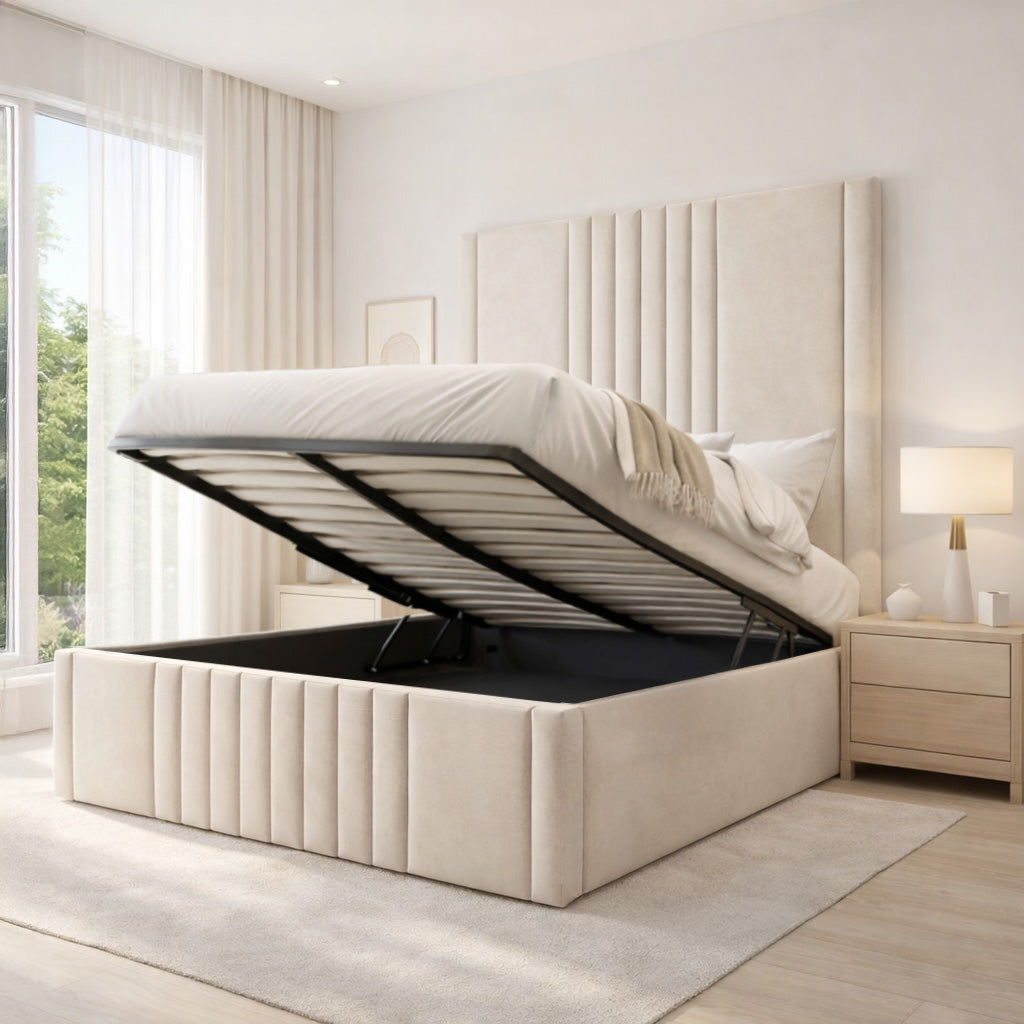 Sloane Ottoman Bed Upholstered Space-Saving Lift Storage