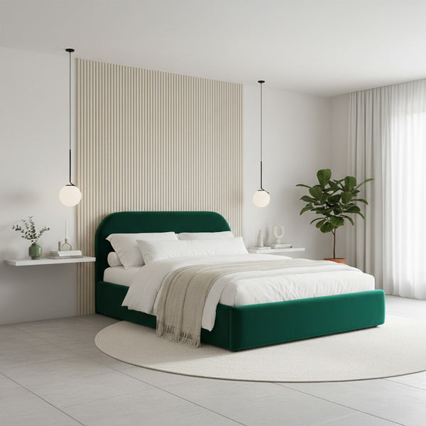 Waveney Ottoman Bed Upholstered Space-Saving End or Side Lift