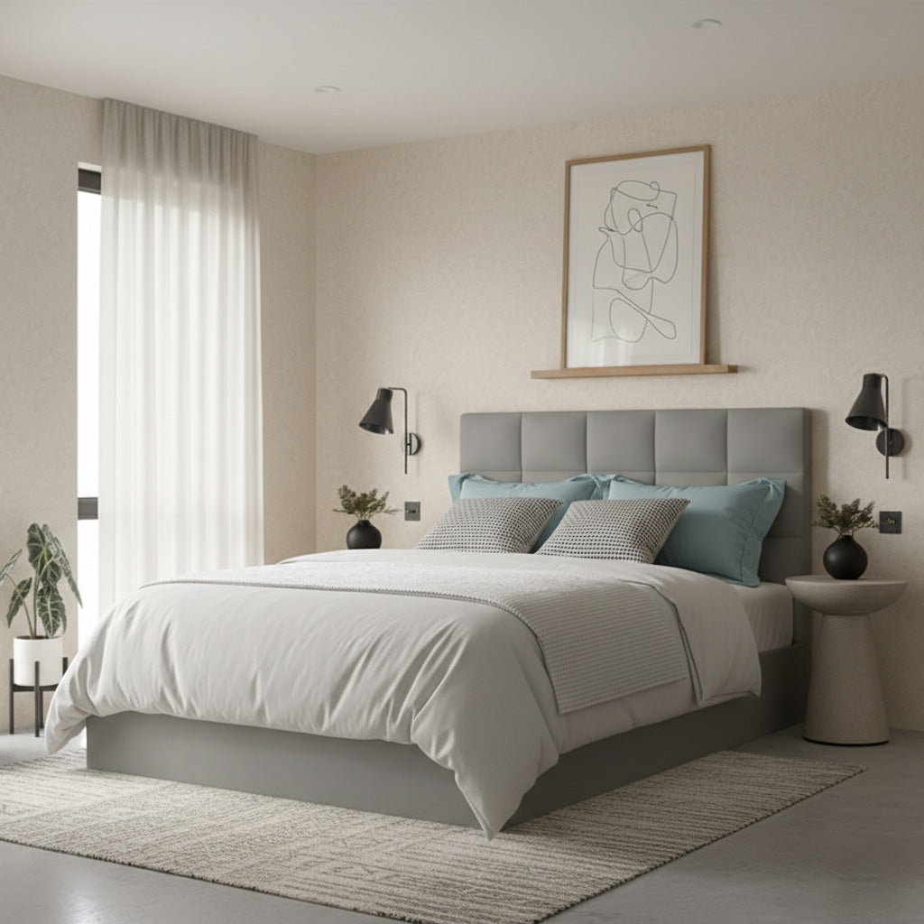 Loxley Ottoman Bed Upholstered Space-Saving Side or End Lift