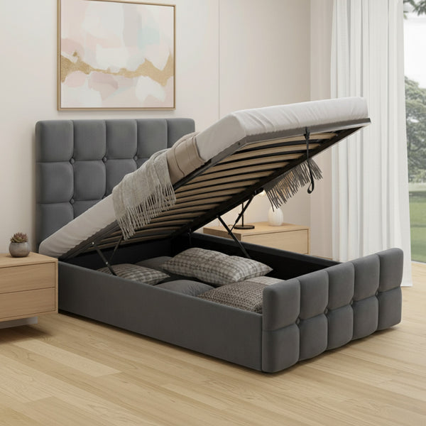 Guildford Ottoman Bed Upholstered Space-Saving Lift Storage