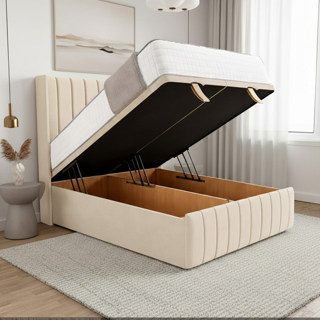Chelsea Ottoman Divan Bed Space-Saving Side or End Lift Storage