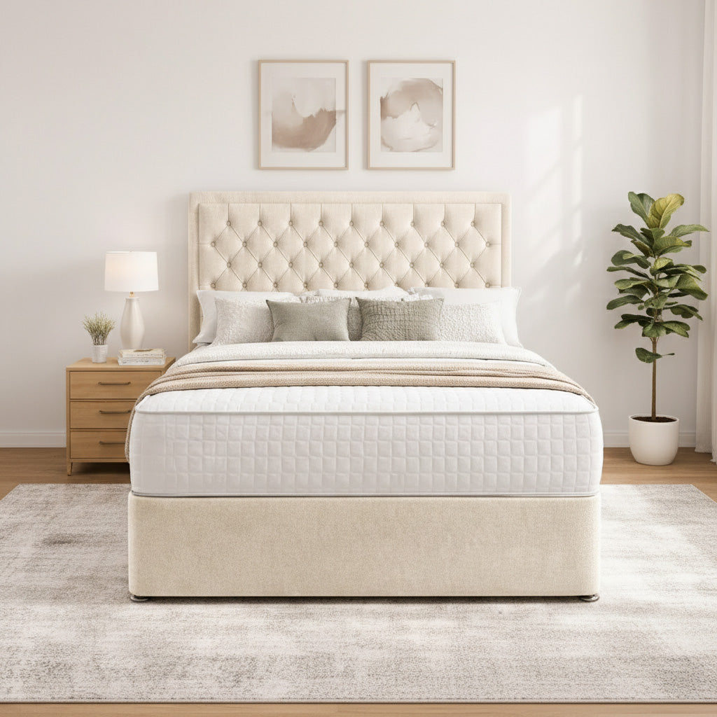 Ellesmere Divan Bed Base Space-Saving with Drawer Options
