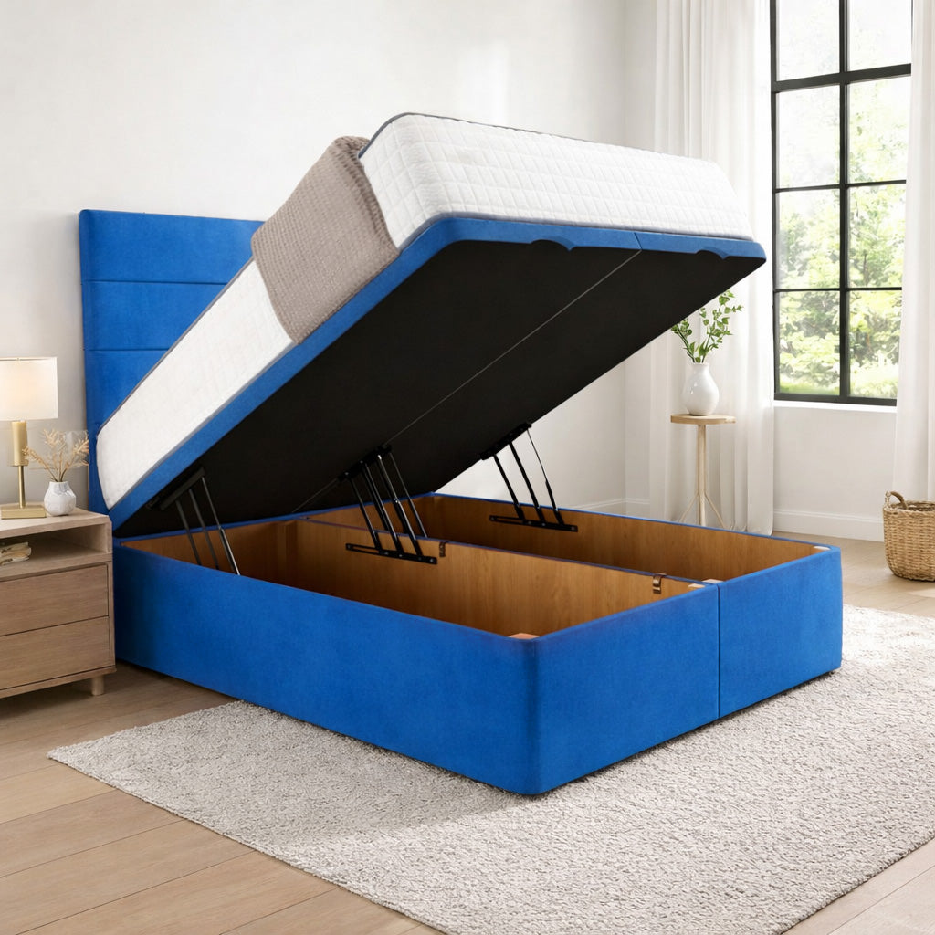 Hastings Ottoman Divan Bed Space-Saving Upholstered Side or End Lift