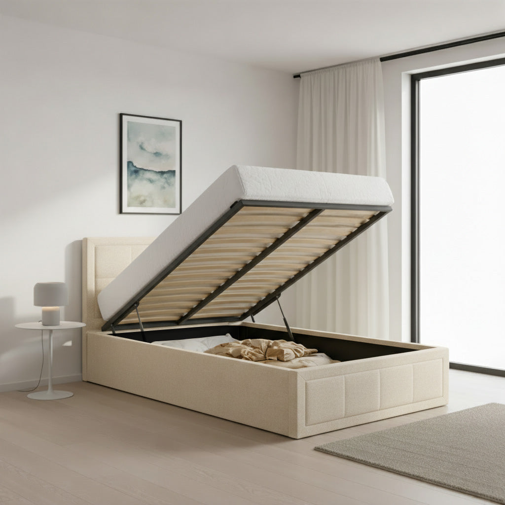 Bristol Ottoman Bed Upholstered Space-Saving Side or End Lift
