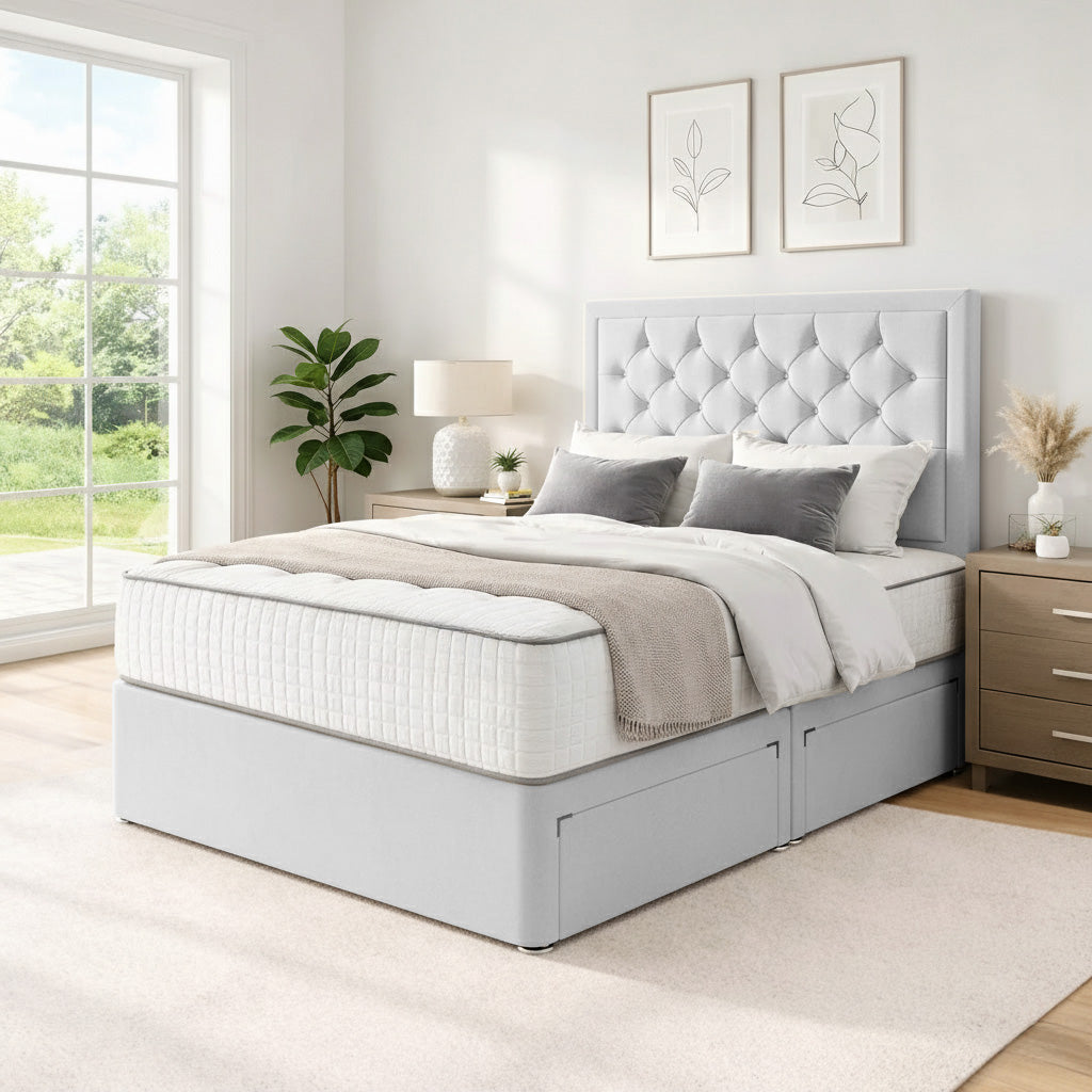 Clarence Divan Bed Space-Saving Base with Drawer Options