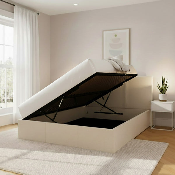 Stanton Ottoman Bed Upholstered Space-Saving Lift Storage