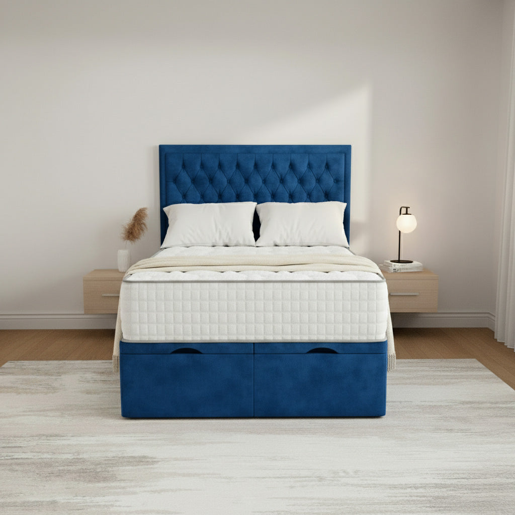 Rutland Ottoman Divan Bed Space-Saving Side or End Lift Storage