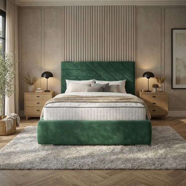 Tiverton Upholstered Bed Space-Saving with Side or End Lift
