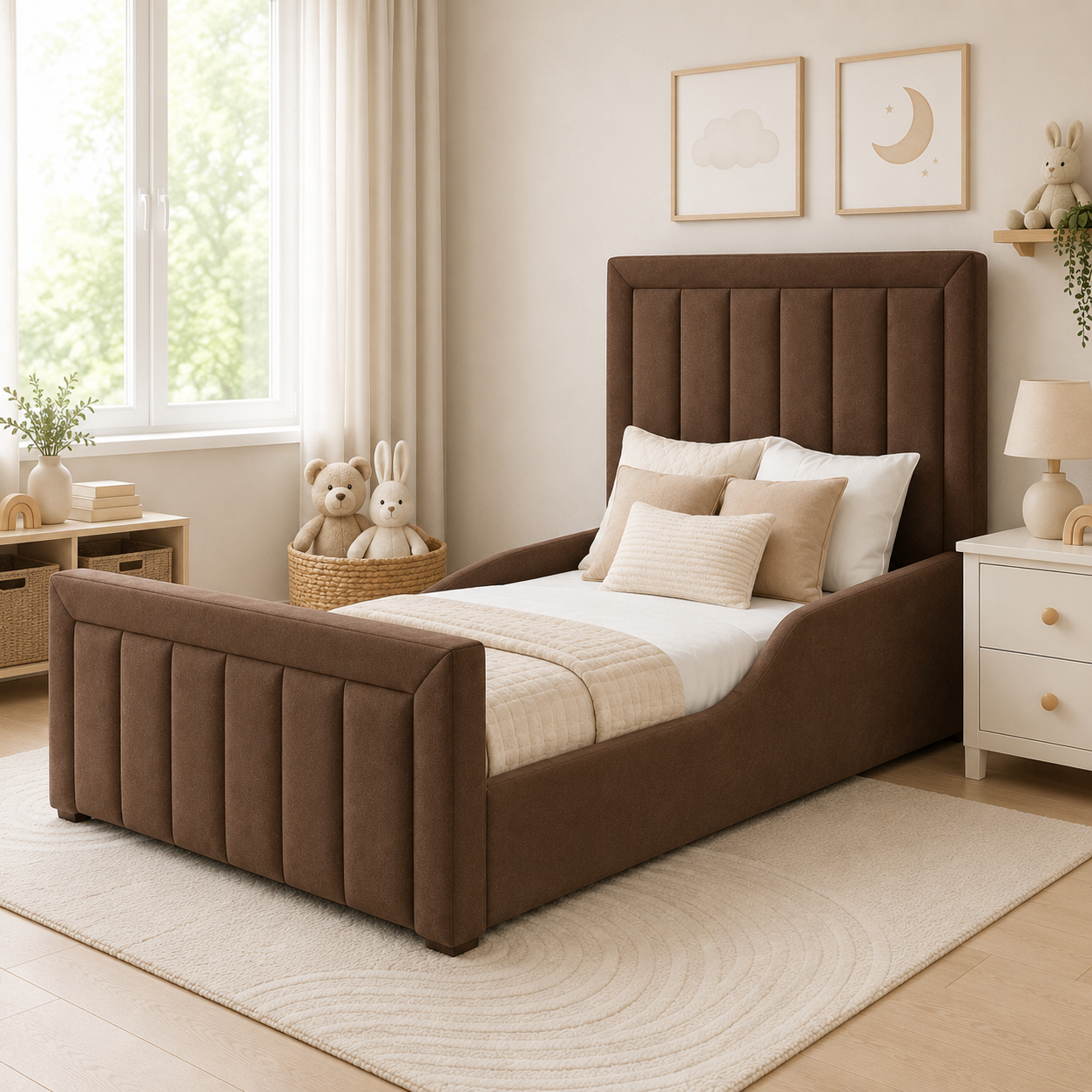 Brierley Kid Bed Space-Saving Side or End Lift Storage