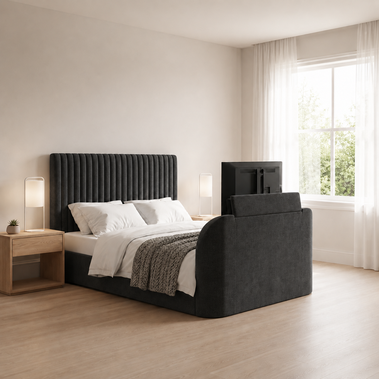 Charcoal Chenille
