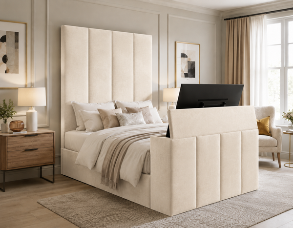 Simple Panel TV Bed with Side or End Lift