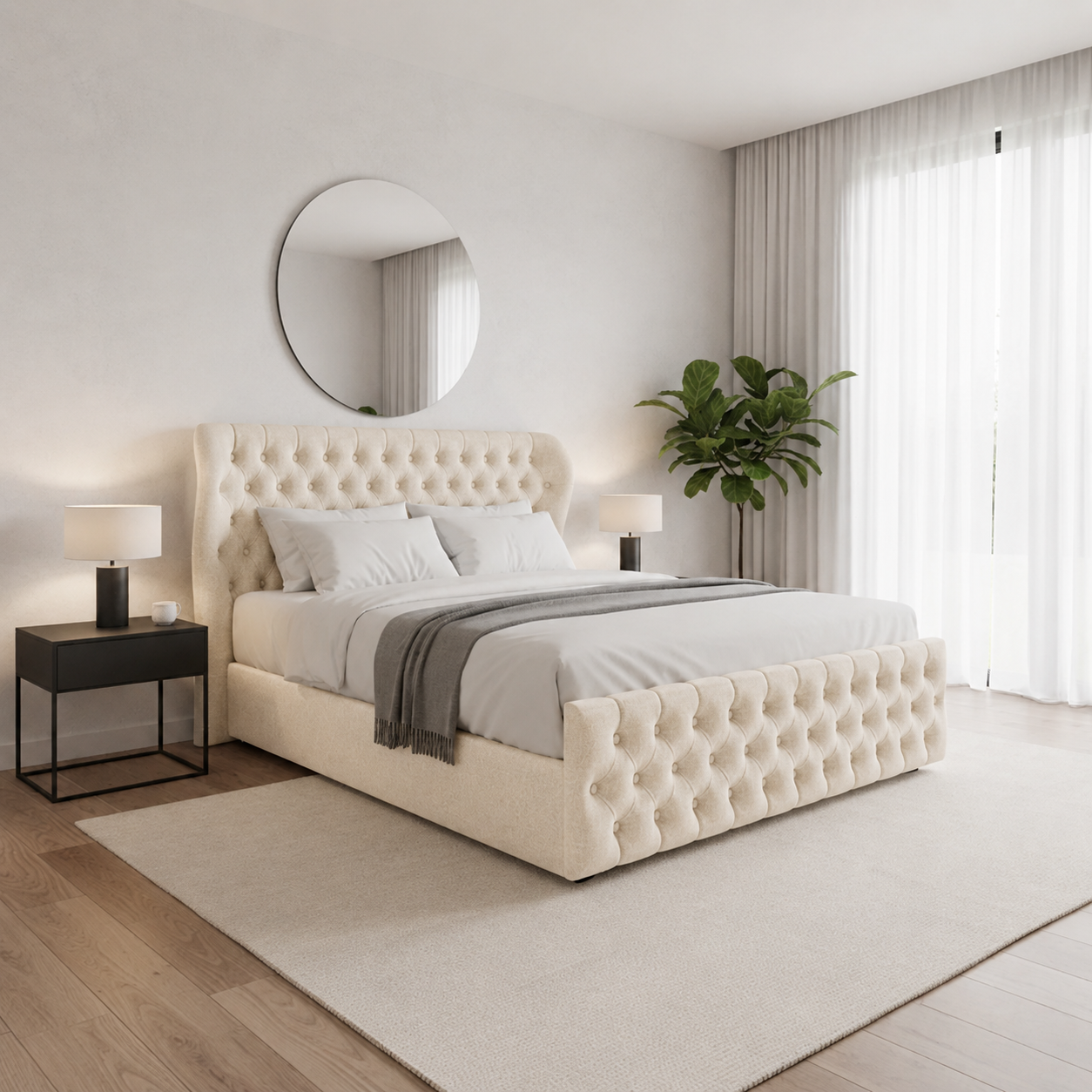 Cream Chenille