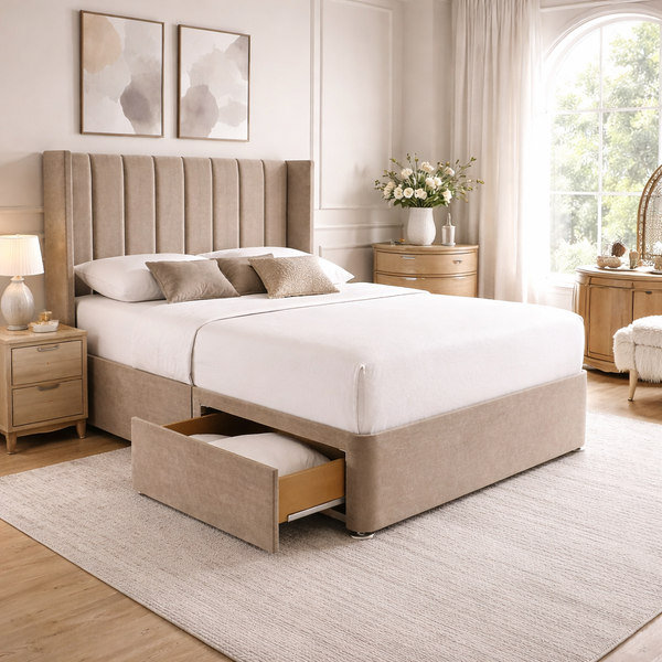 Cornwall Divan Bed Space-Saving Base with Drawer Options