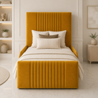 Ivory Kid Bed Space-Saving Side or End Lift Storage