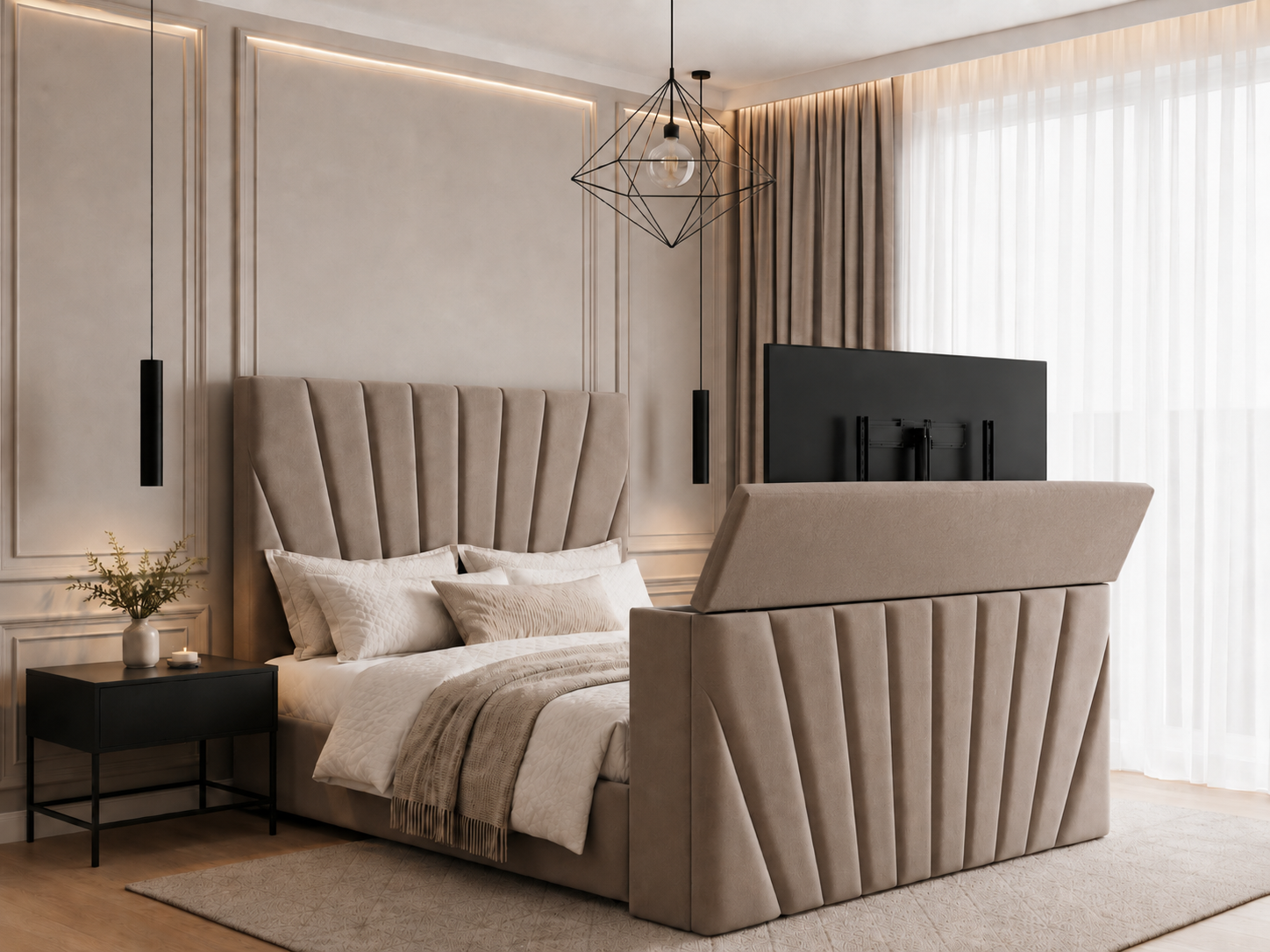 Rays TV Bed Space-Saving Side or End Lift Storage
